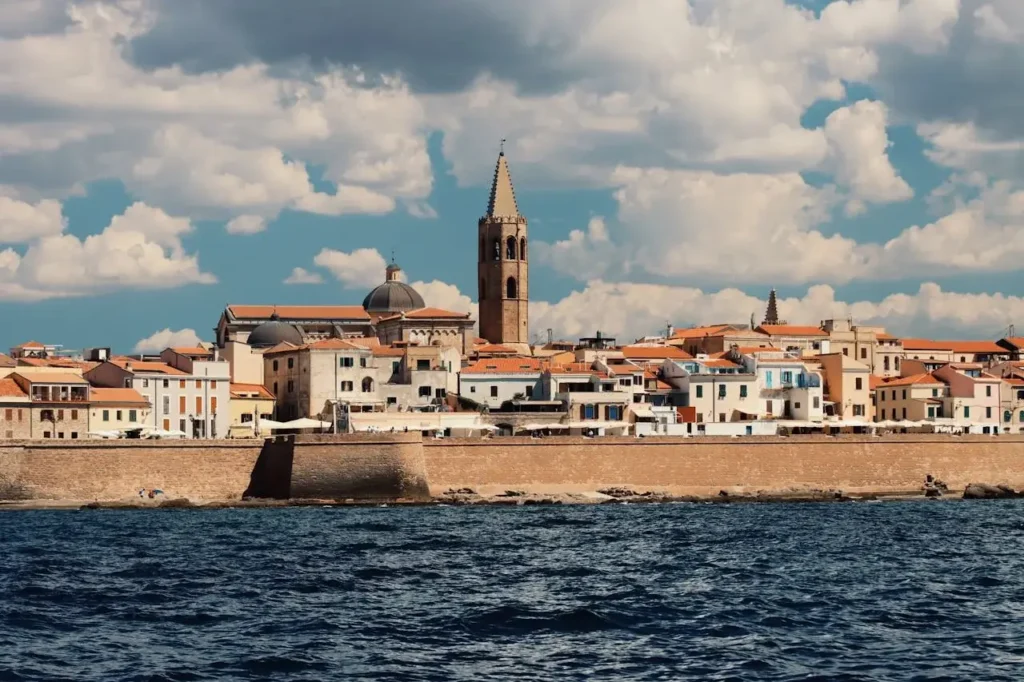 alghero sardinia city next to water